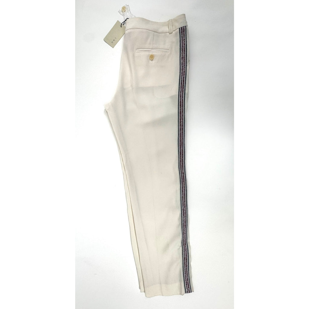 IRO NWT Women’s Ecru Jaxon Side Detail Trousers Size 1