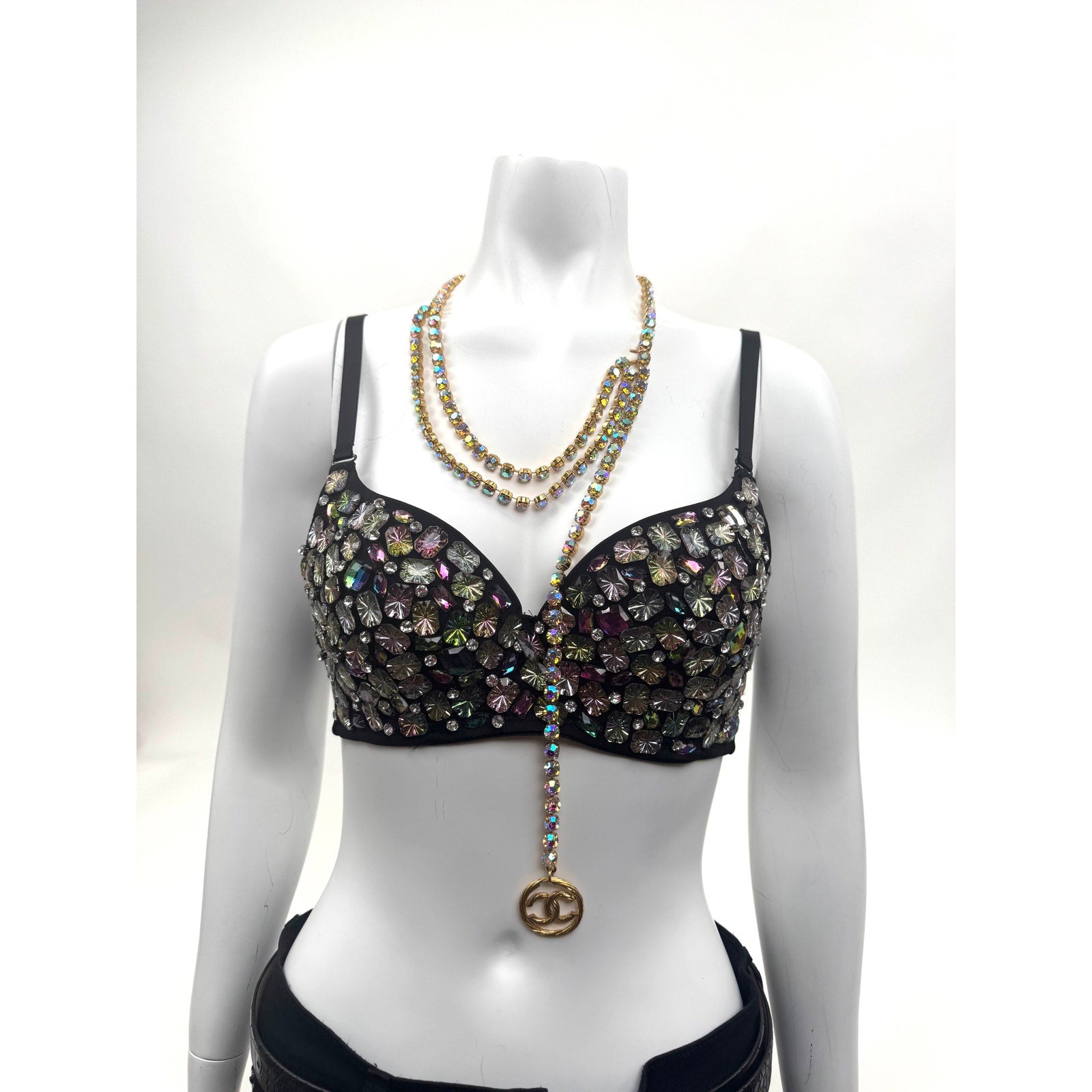 Chanel Barbie Dreams Collection Multi-Purpose Chain w/ Custom Gem Bra Size L