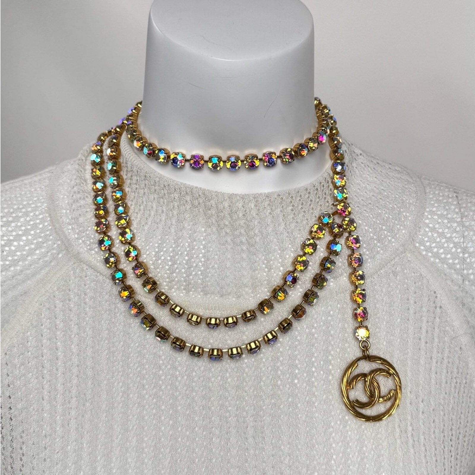 WOMEN'S CHANEL BARBIE DREAMS COLLECTIONASTOUNDING PIECE/NECKLACE/PURSE STRAP/BELT/UP 2 U