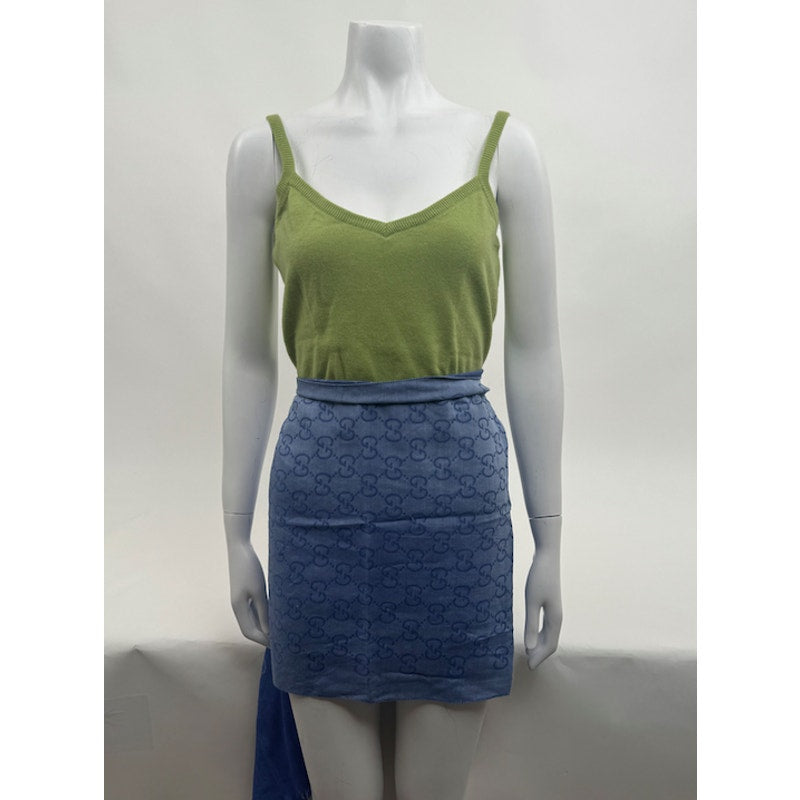 Ultra Moda NWT Green 100% Cashmere Sleeveless V-Neck Sweater Size M