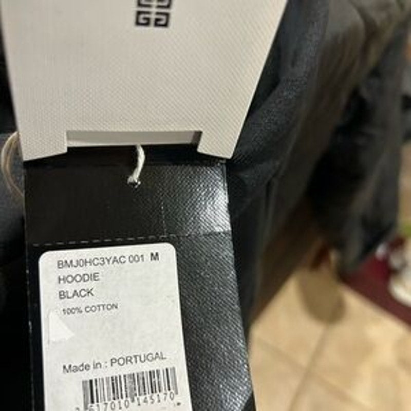 Givenchy men's cotton fleece hoodie size medium NWT