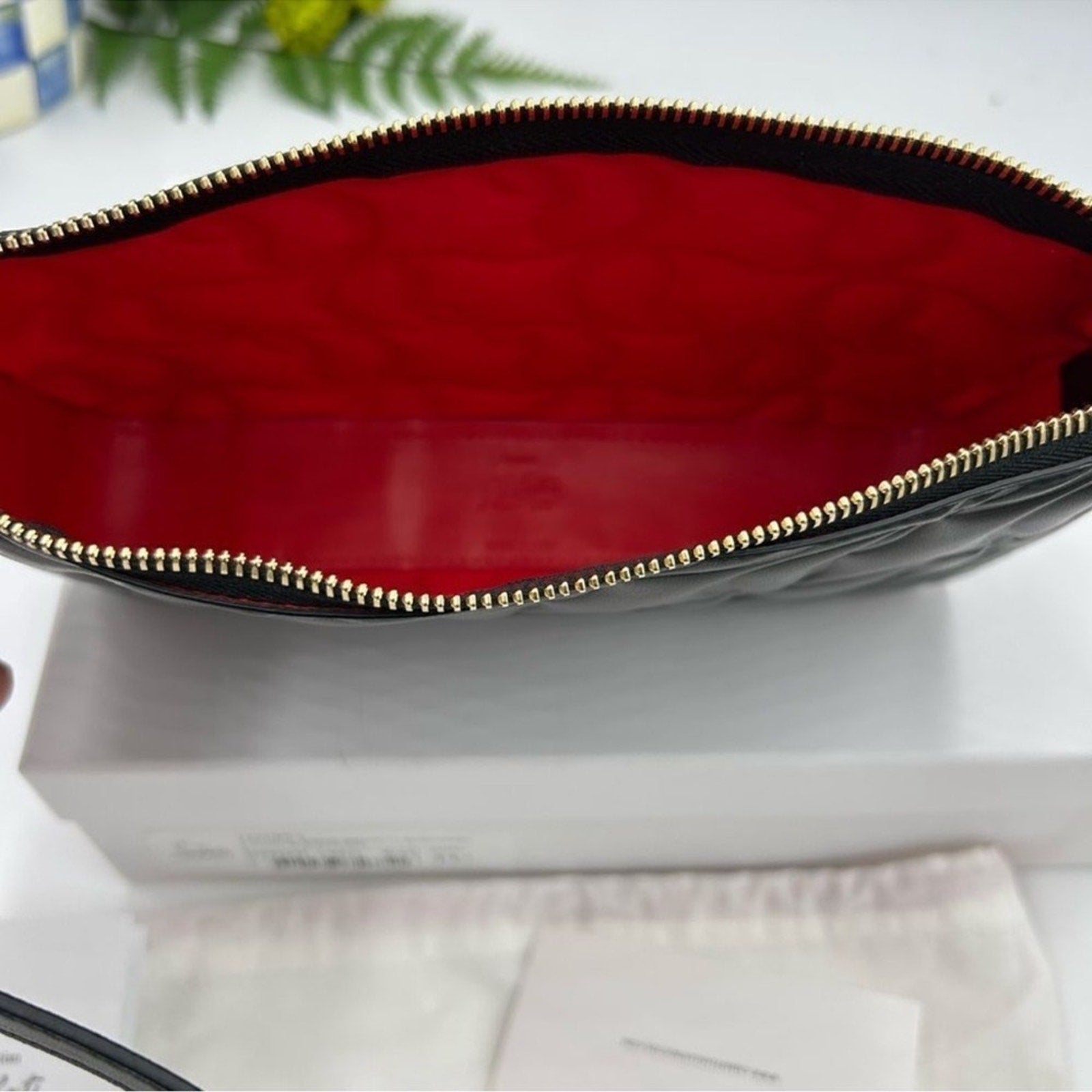 Women's Christian Louboutin shoulder bag CL embossed Napa Leather 
Made in Italy