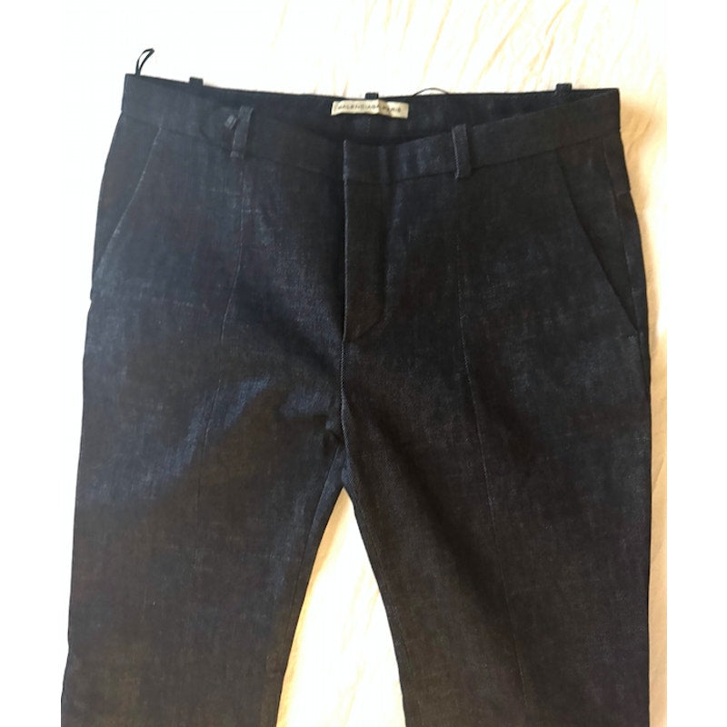 Balenciaga Women's Black Side Zip Leg Pants FR 40 / US 8 Made in France
