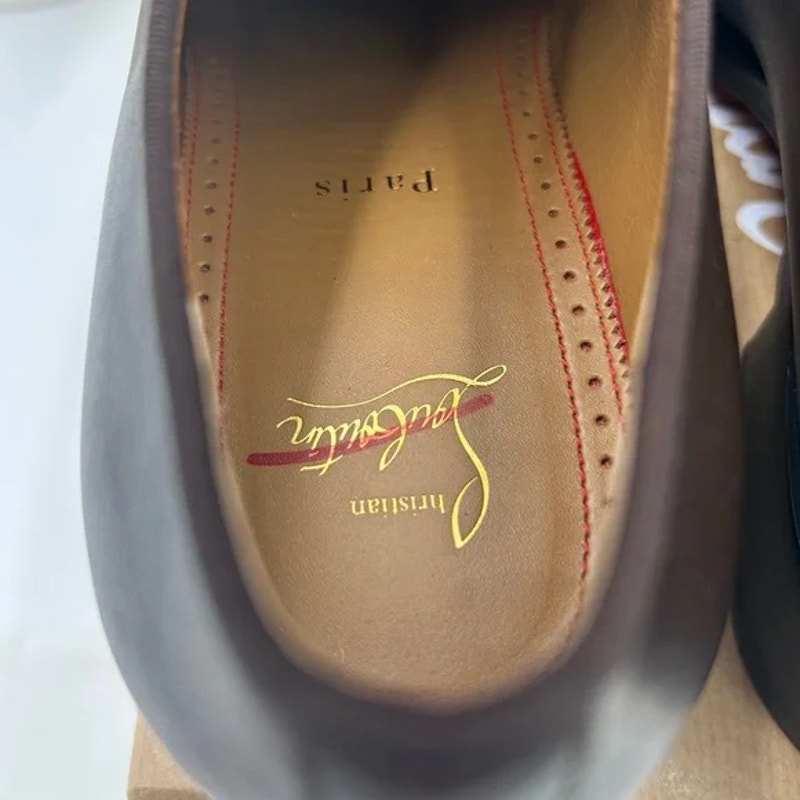 Men's Christian Louboutin chambeliss Derby shoes size 42.5 made in Italy