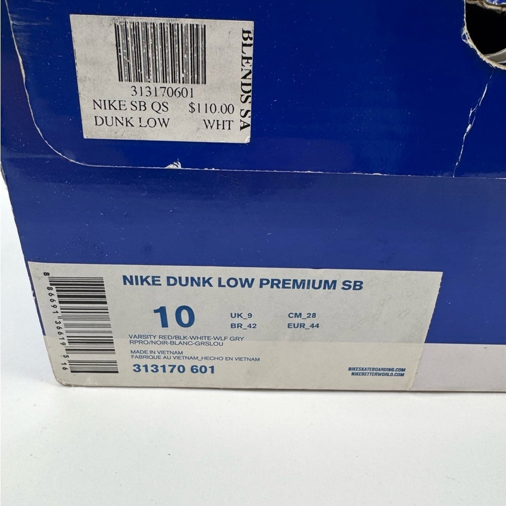 DS 2011 NIKE SB DUNK LOW PREMIUM SB ROLLER DERBY SZ 10 MENS 313170-601