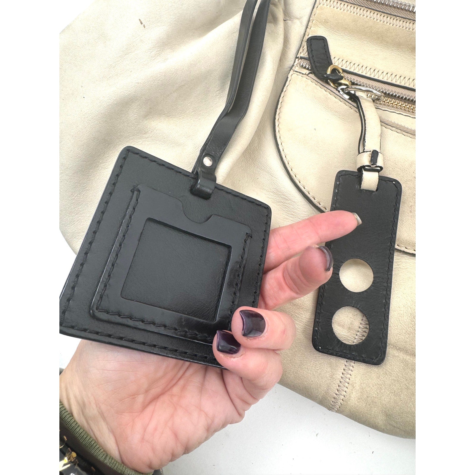 Chloe Cream Suede Leather Hobo Bag