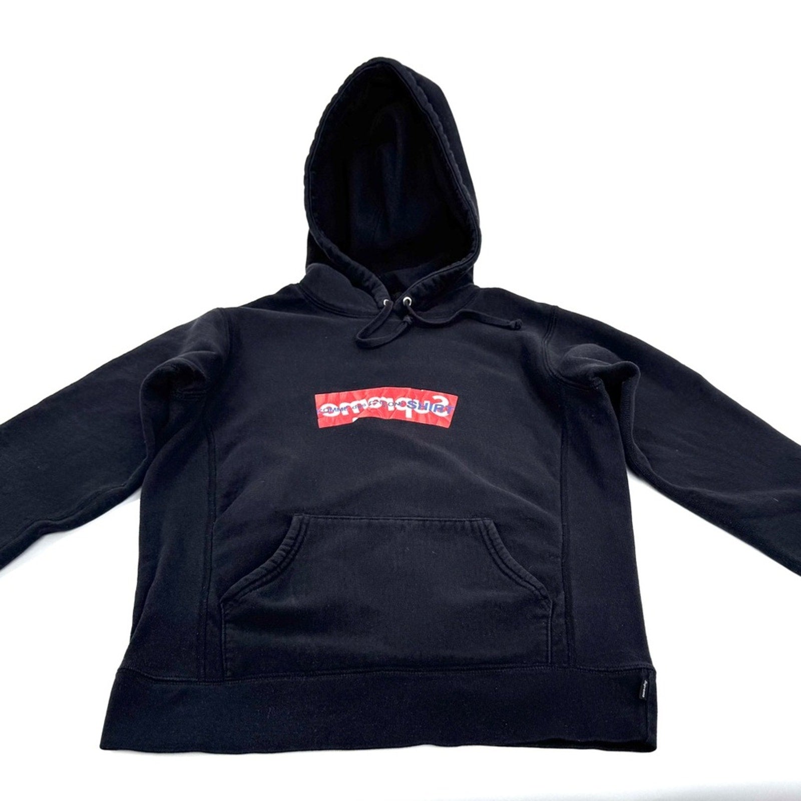 Supreme x Commes De Garçon box hoodie, Men’s medium/ W Large, heavyweight cotton