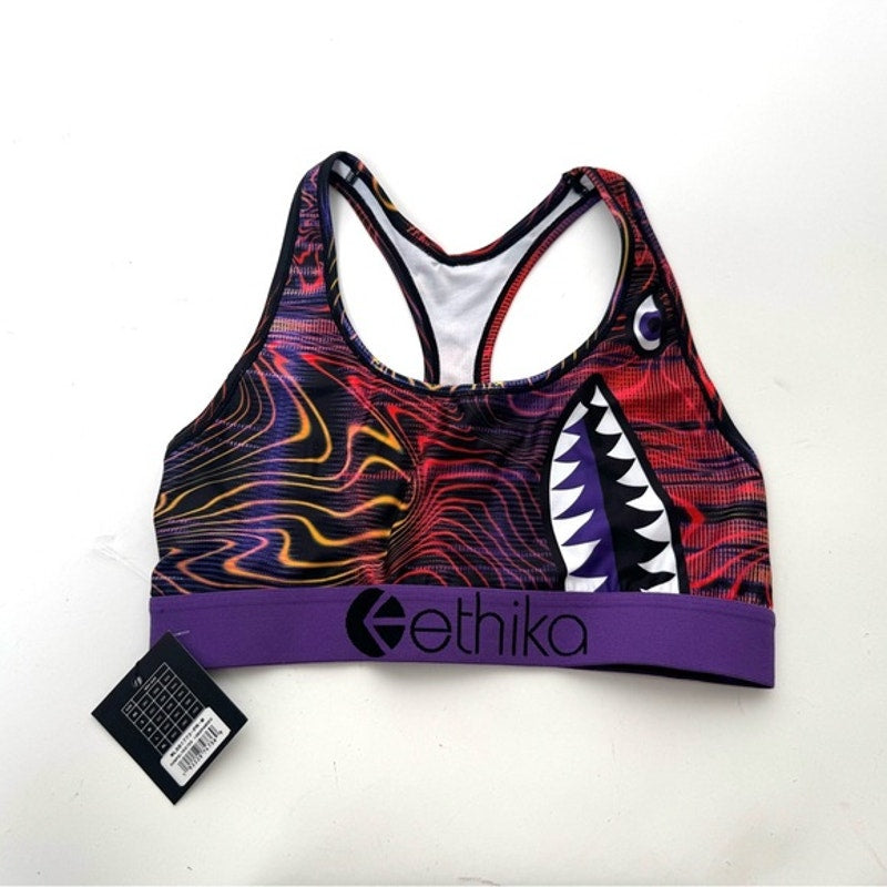 Ethika Women's Multicolor Sports Bra NWT’s Size Medium