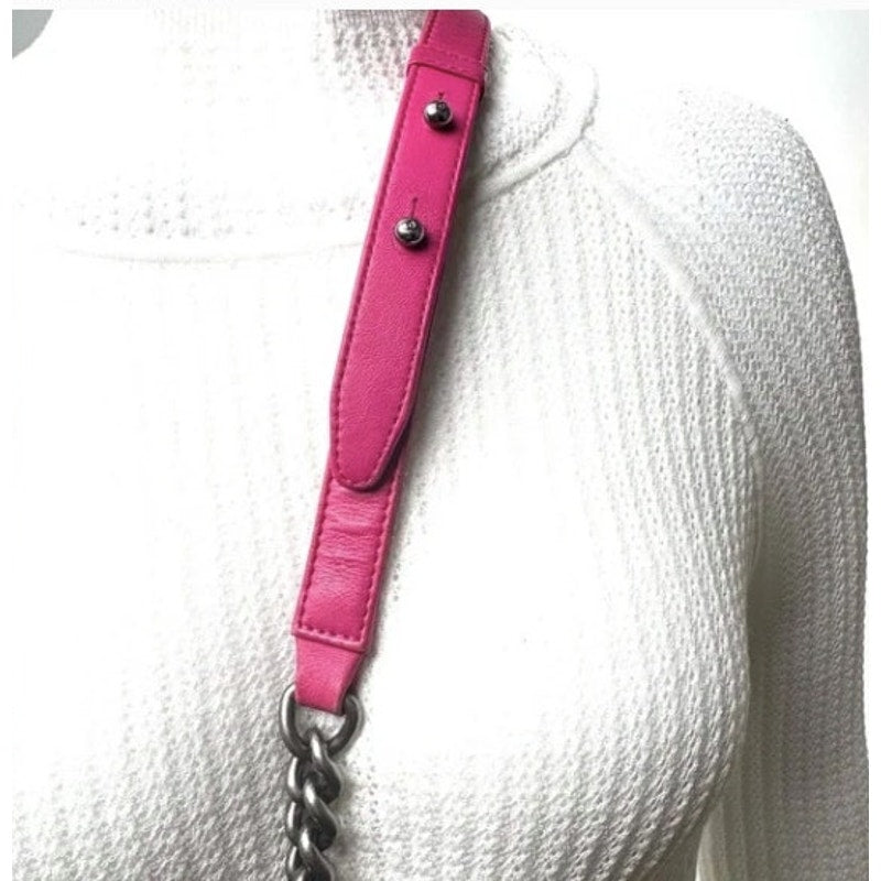 Chanel Pink Crushed Velvet Quilted Small Boy Bag