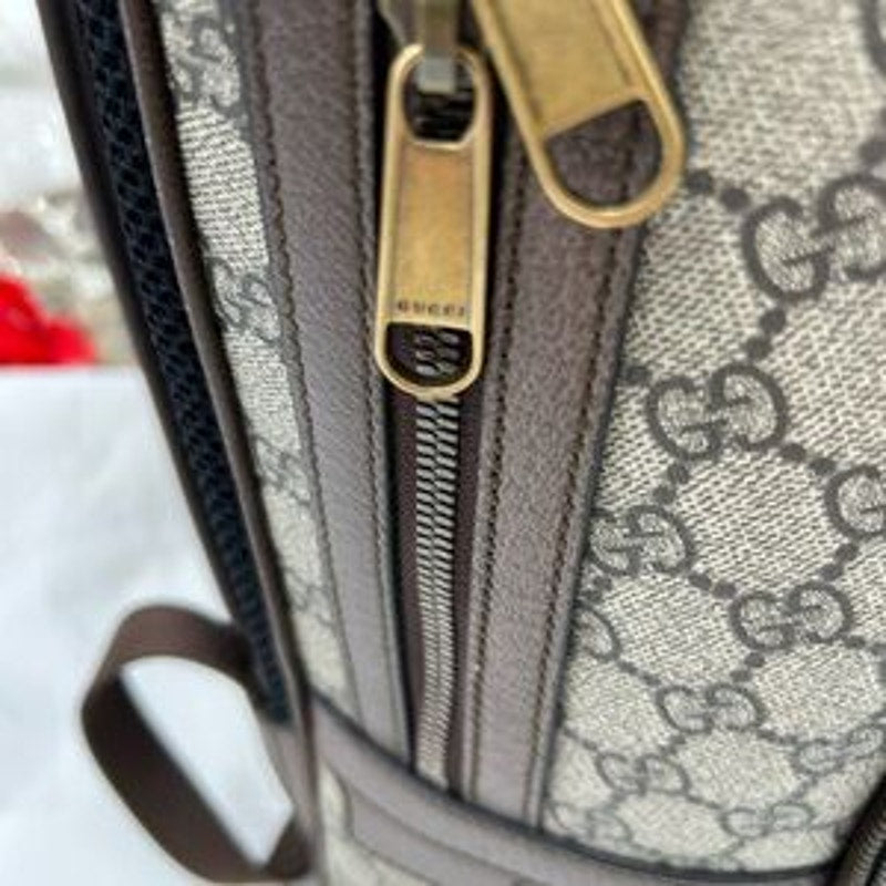 Gucci Ophedia GG Supreme, canvas and leather backpack made in Italy NWT