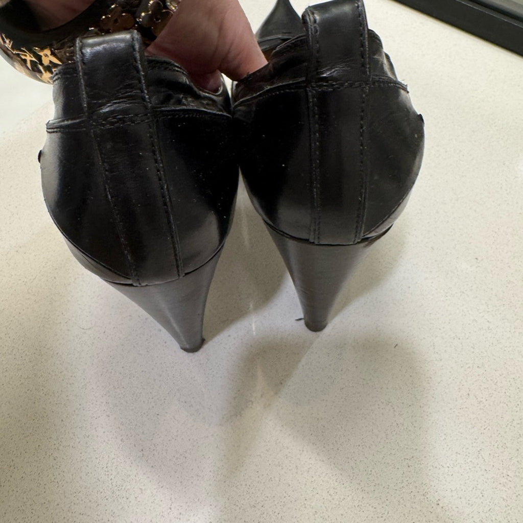 CNC Costume National Women's Black Leather Shoes Size 40, women’s 9.5