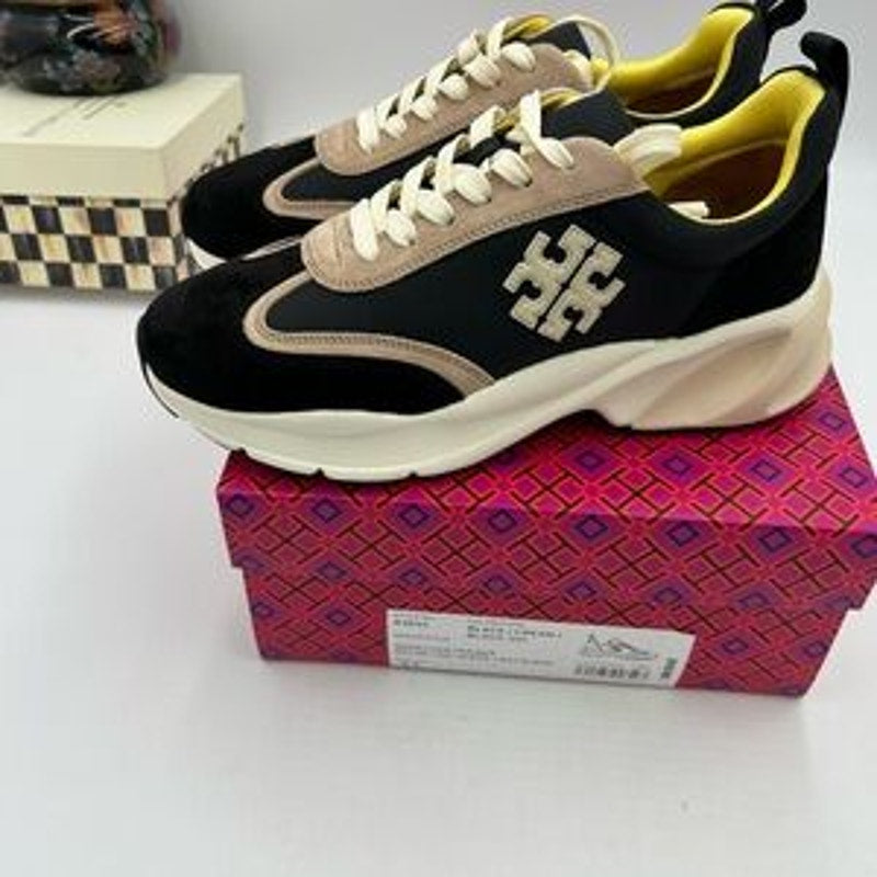 Women's Tory Burch good luck trainer sneakers size 9.5