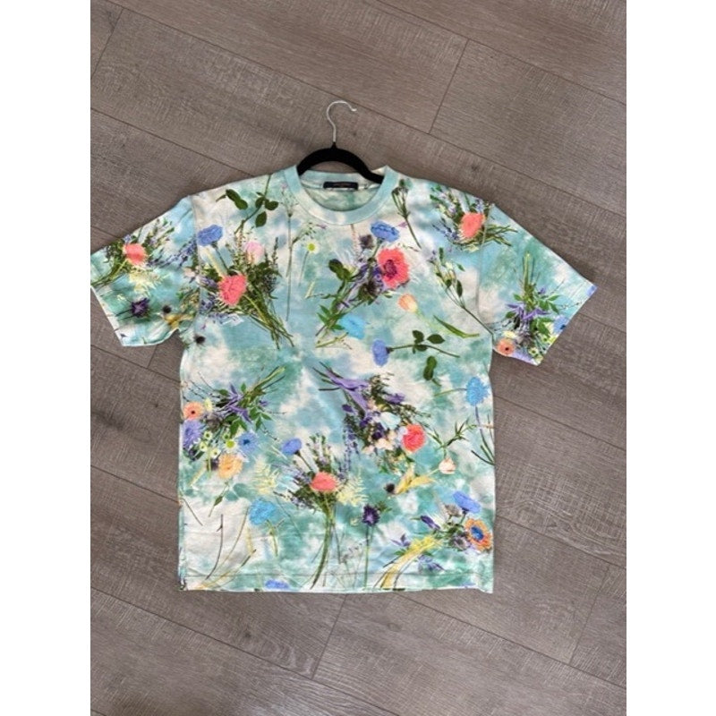Louis Vuitton Unisex Floral Short Sleeve T-Shirt Size Large
