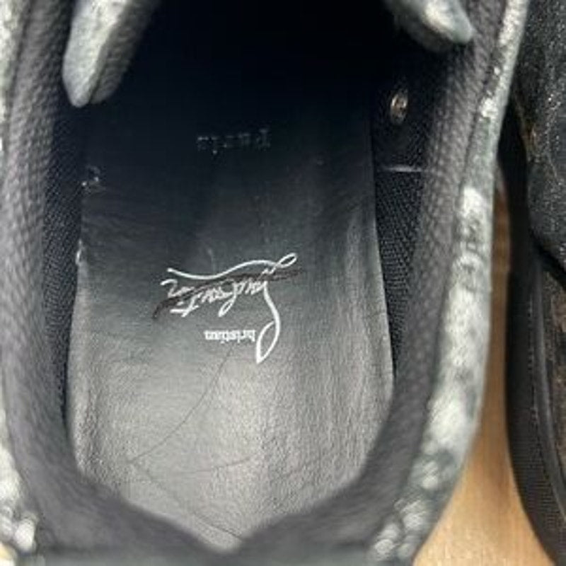 Men's Christian Louboutin, Louis Jr, orlato flat sneakers size 46 made in Italy