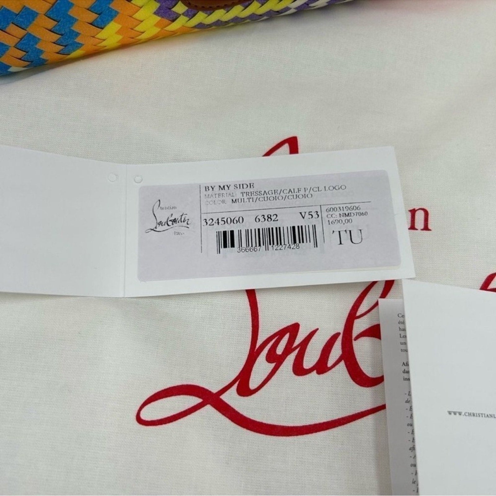 Women's Christian Louboutin side-by-side tote with removable pouch
Made in Italy