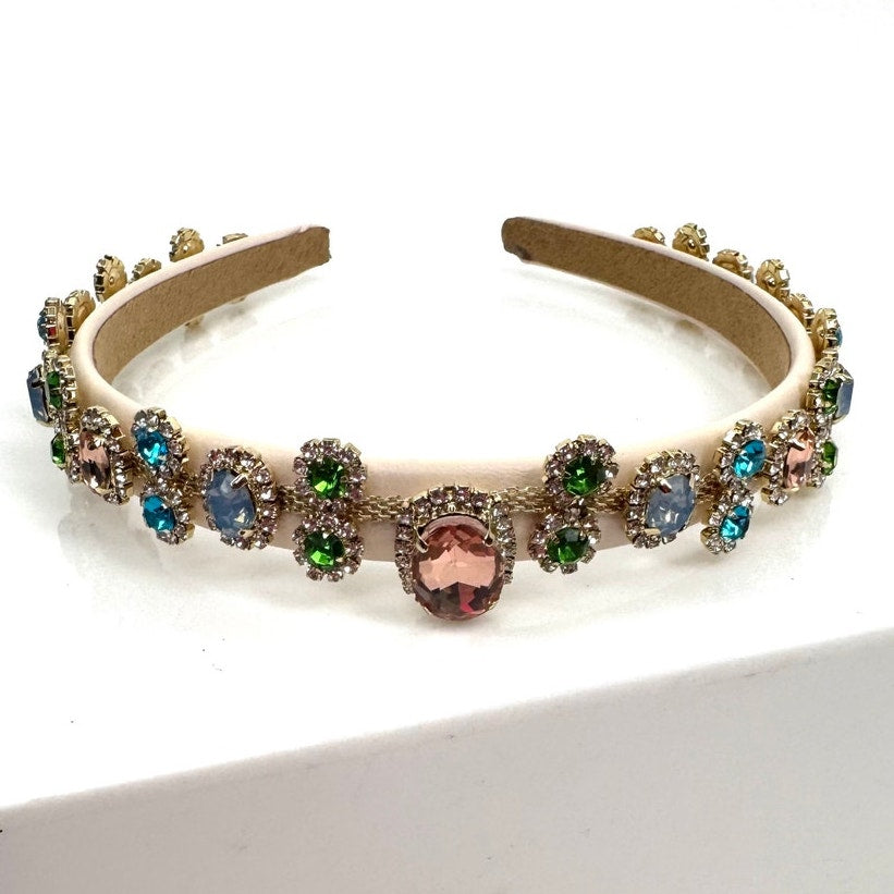 One of a Kind Handmade Bridal Decorative Headband – Artisanal Statement Piece