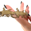 Eugenia Kim RARE HAND CAST bronze alligator headband bought at Henri Bendel, NYC