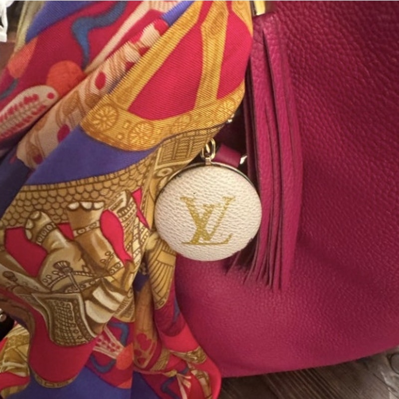 Louis Vuitton Murikami Monogram  Light up Keychain/bag charm with gold detail