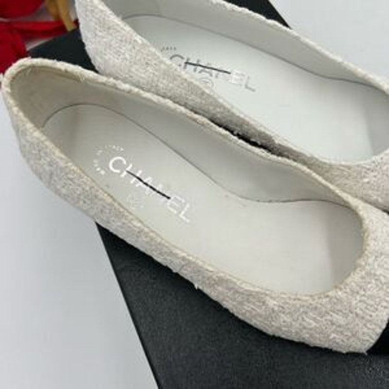 Women’s Chanel Tweed, ballet flat size 37 made in Italy