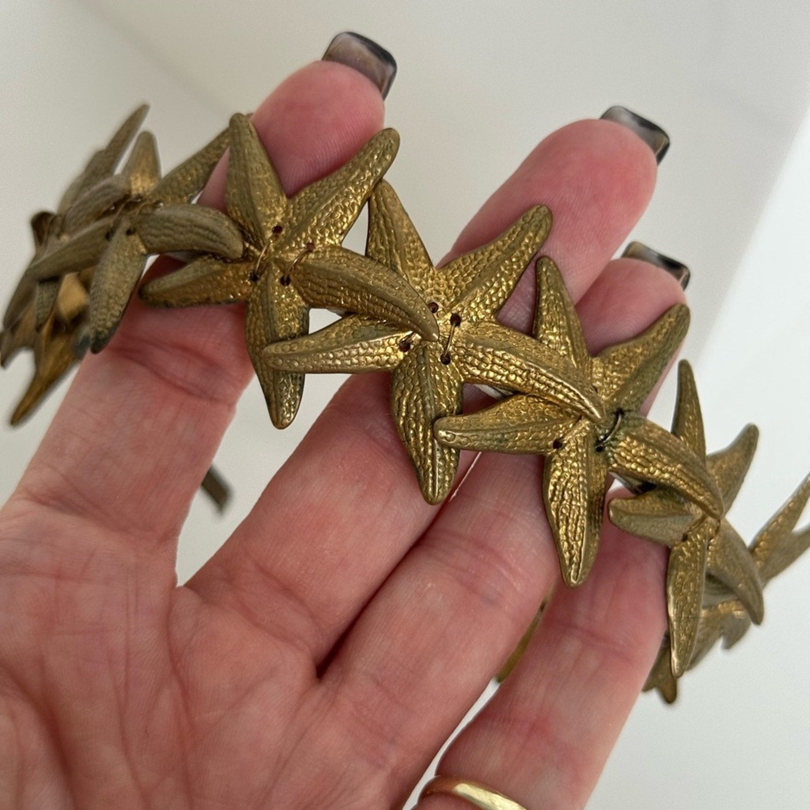 Eugenia Kim RARE HAND CAST bronze STARFISH headband bought at Henri Bendel, NYC
