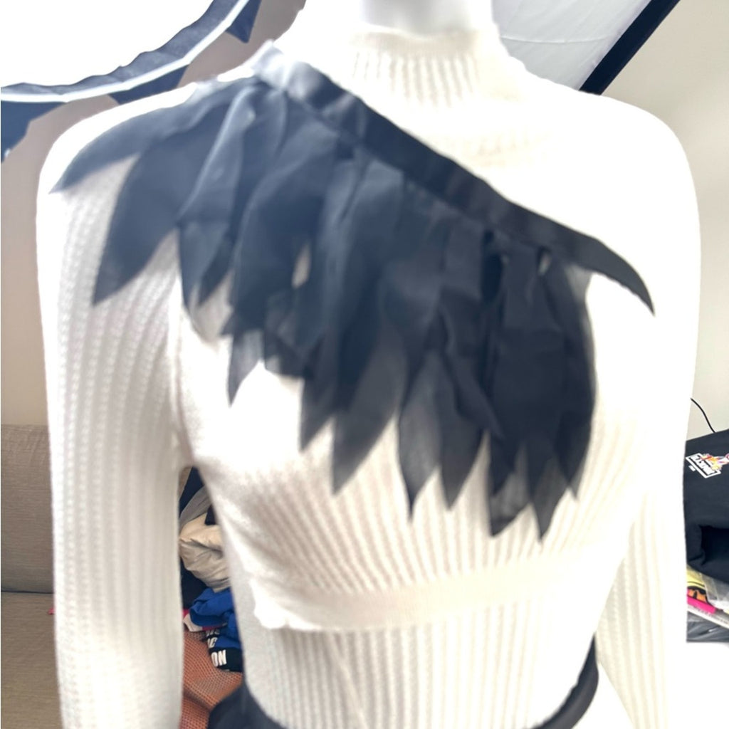 Woolford UNiQUE ribbon&chiffon tye accessory(2) upper thigh/necklace/belt/choker