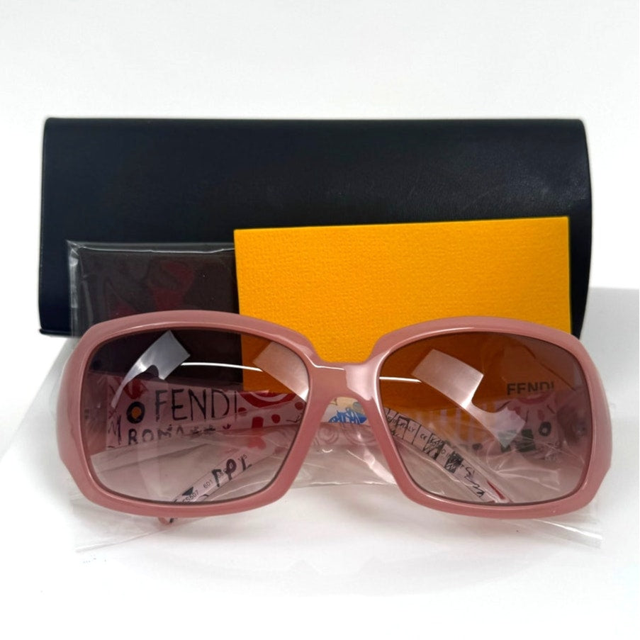 Women's Fendi NWT Pink With Graffiti Interior Sunglasses