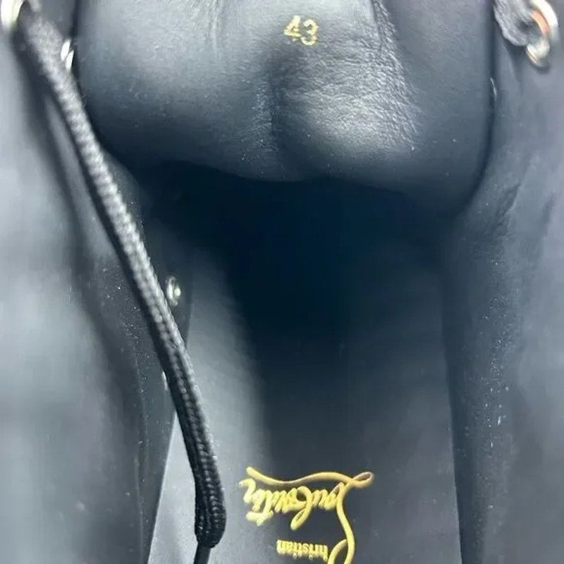 Men’s Christian Louboutin starlight patent leather sneakers size 43 made Italy