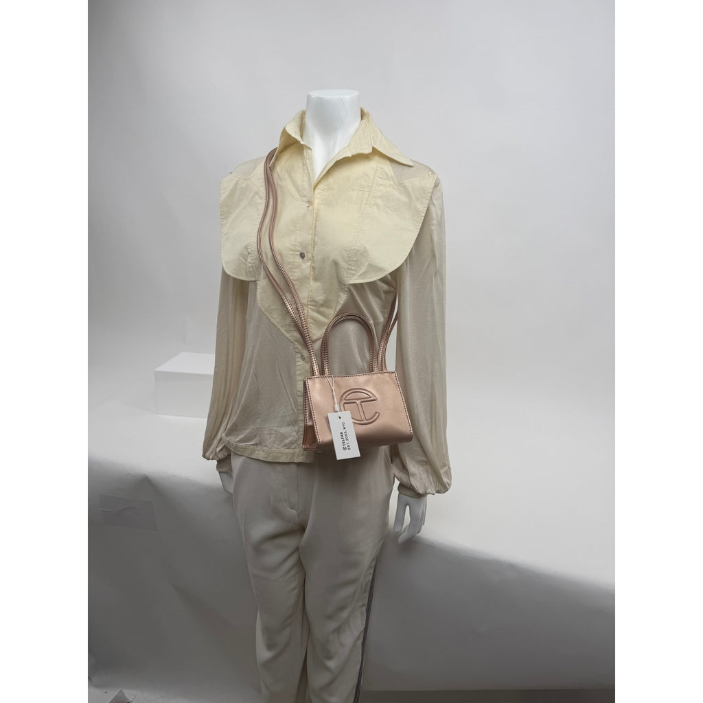 Telfar NWT Rose Gold Giftable Small Shopper Bag