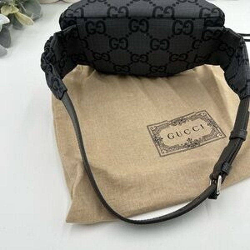 Gucci unisex jumbo GG nylon adjustable belt bag size 80 cm made in Italy