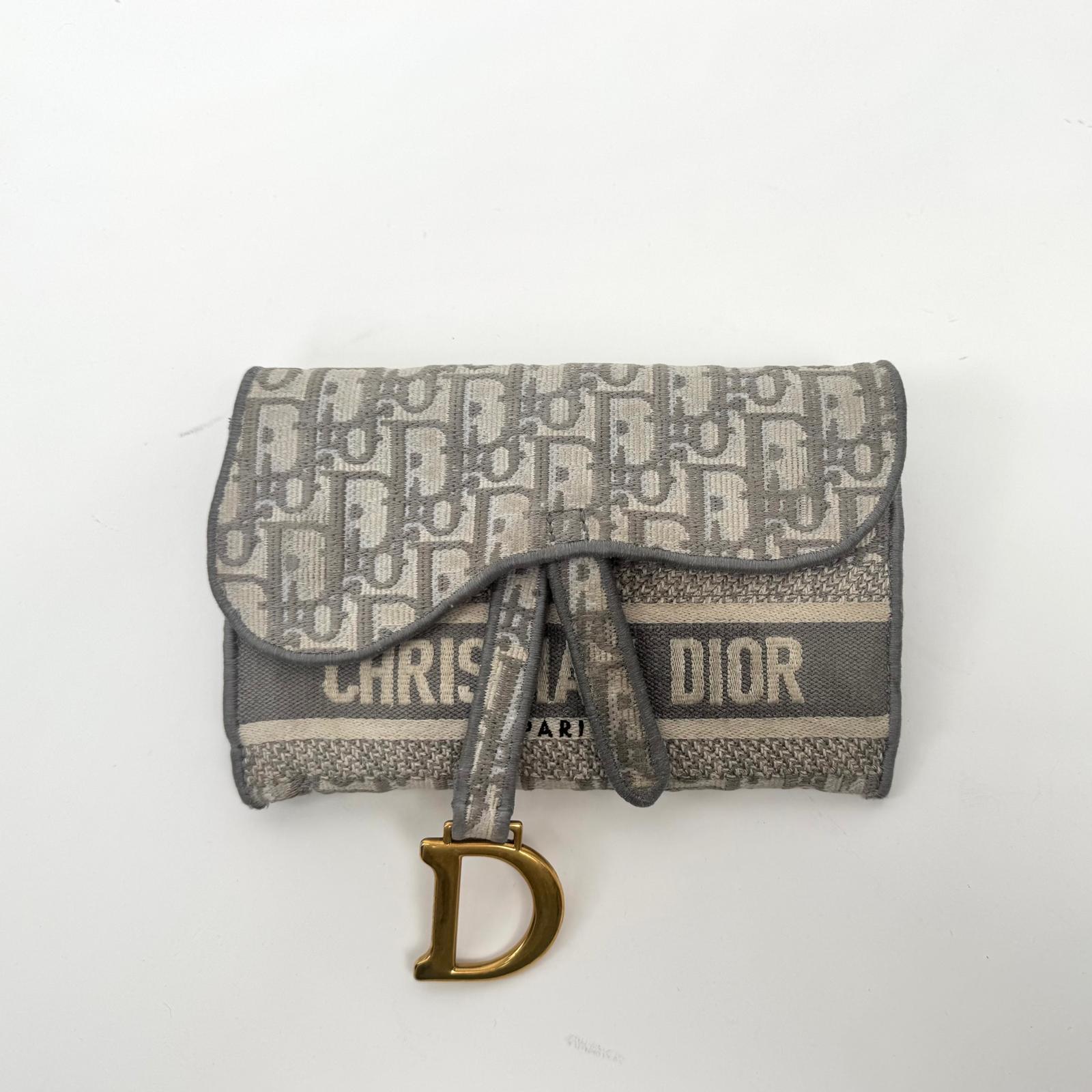 Women's Dior Saddle Grey Belt Bag