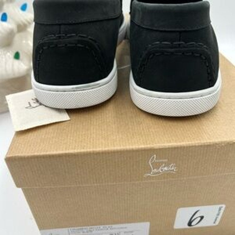 Men's Christian Louboutin chambeliboat boat show in newbuck Leather size 44