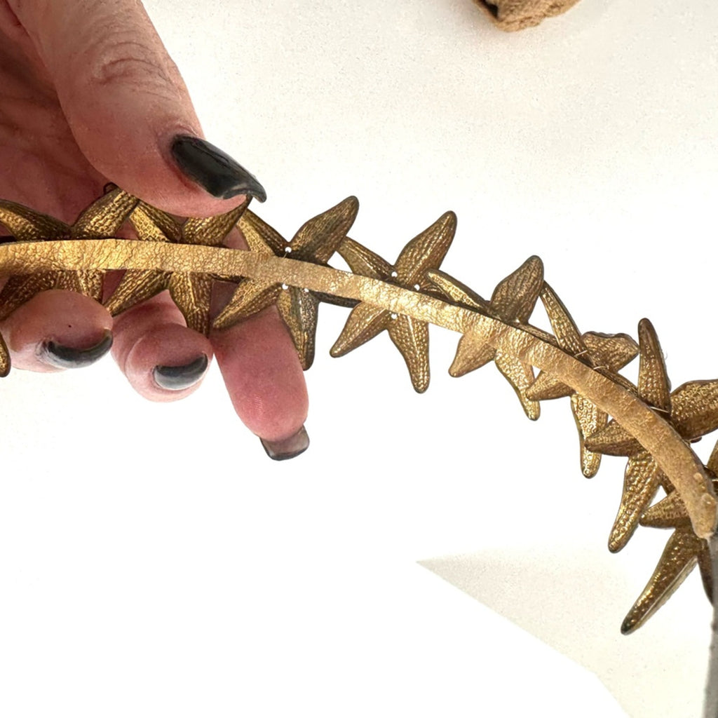 Eugenia Kim RARE HAND CAST bronze STARFISH headband bought at Henri Bendel, NYC