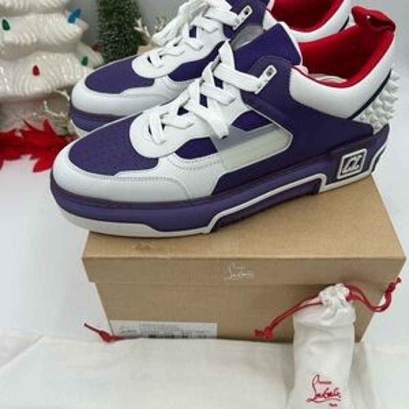 Men's Christian Louboutin ASTROLOUBI Leather/suede low top sneakers size 43