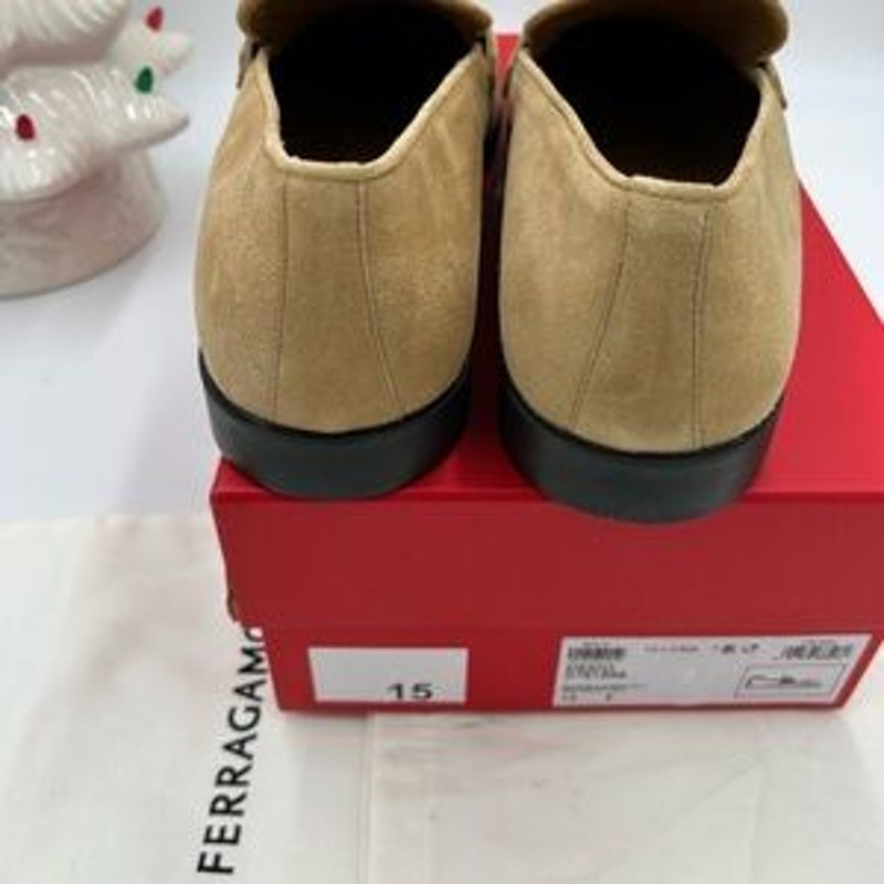 Men, Salvador, Ferragamo, desio suede loafers size 12 E made in Italy