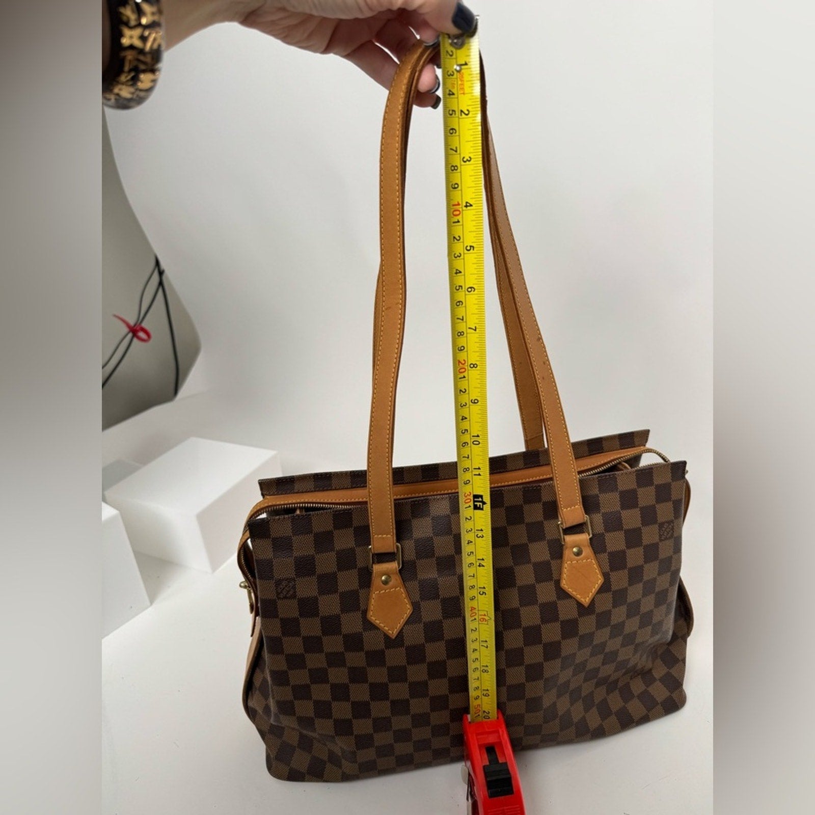 Louis Vuitton Damier Ebene Columbine Centenaire Special Edition Tote Bag