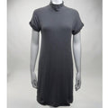 Brunello Cucinelli Grey Knit Mock Turtleneck Mini Dress Size XL Fits Size M