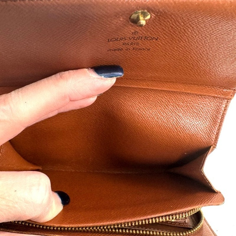 Louis Vuitton Monogram Portefueille Viennois kiss lock French purse wallet