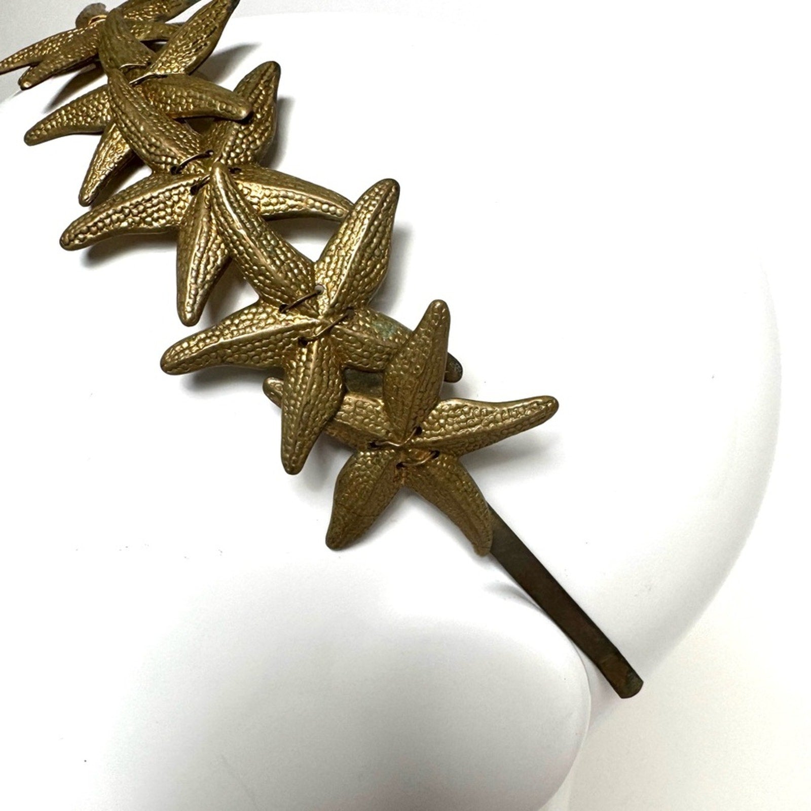 Eugenia Kim RARE HAND CAST bronze STARFISH headband bought at Henri Bendel, NYC