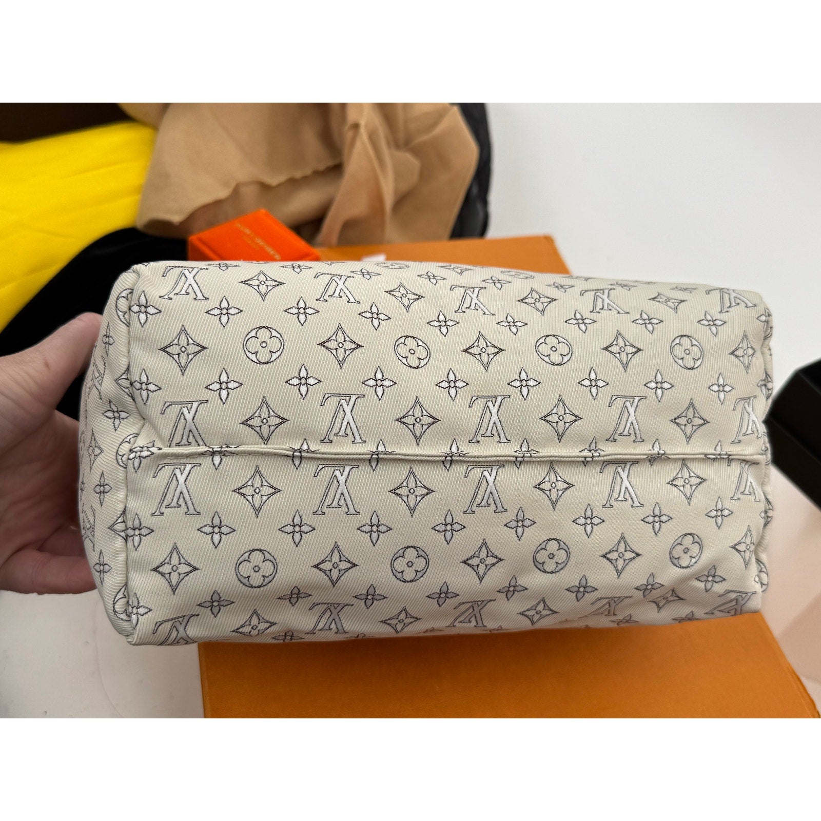 Louis Vuitton Branded NWOT stuffing pillow w/vachetta tabs, sold w/Branded box.