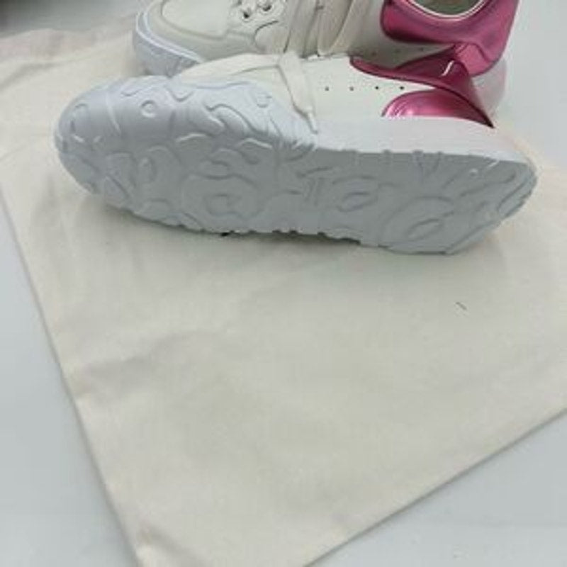 Women’s Alexander McQueen low top metallic sneaker size 38 made in Italy