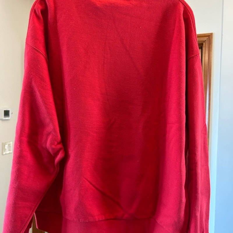 Men's Gucci logo embroidered cotton jersey sweatshirt, size large made in Italy