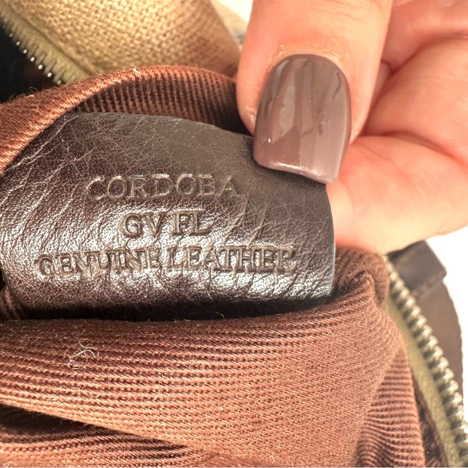 Bally linen shoulder bag /leather piping/web strap and  silver Bally purse charm