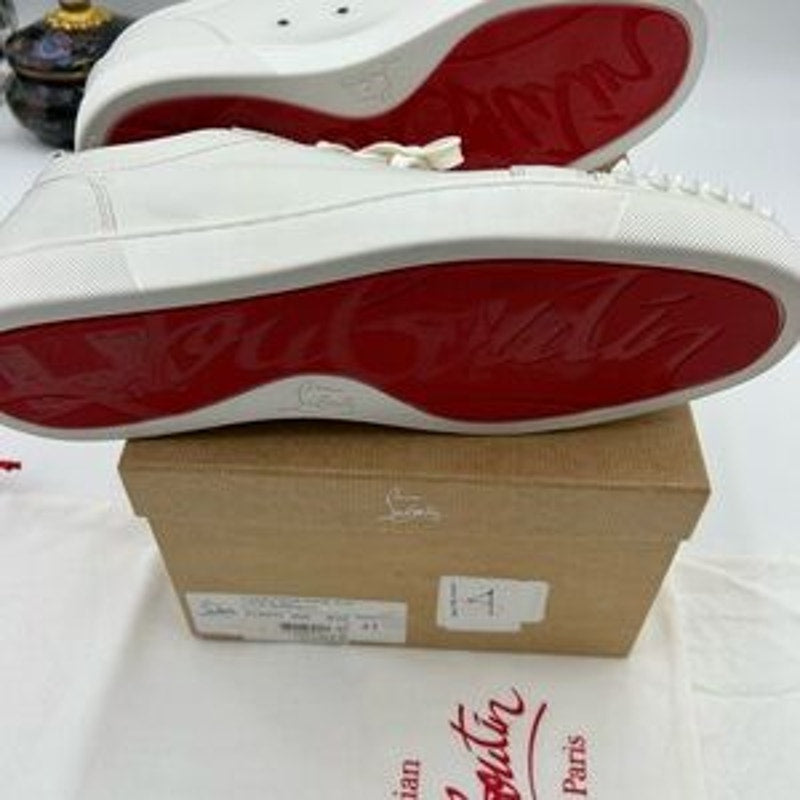 Men's Christian Louboutin, Louis Jr low top sneakers size 43 made in Italy