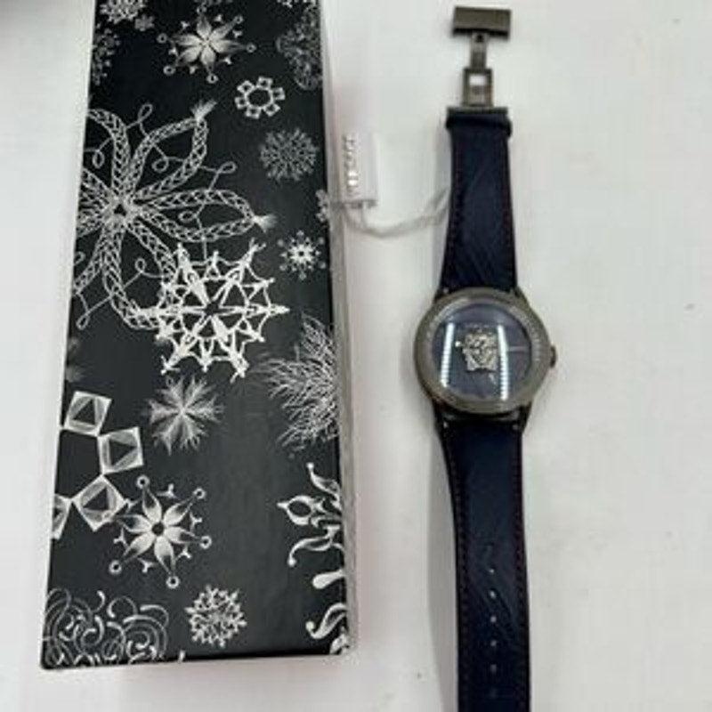 Men’s Versace Palazzo Empire blue/gray quartz 43 mm watch