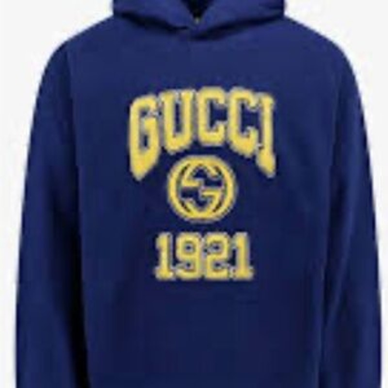 Men's Gucci embroidered logo jersey cotton hoodie, size XXL made in Italy NWT
