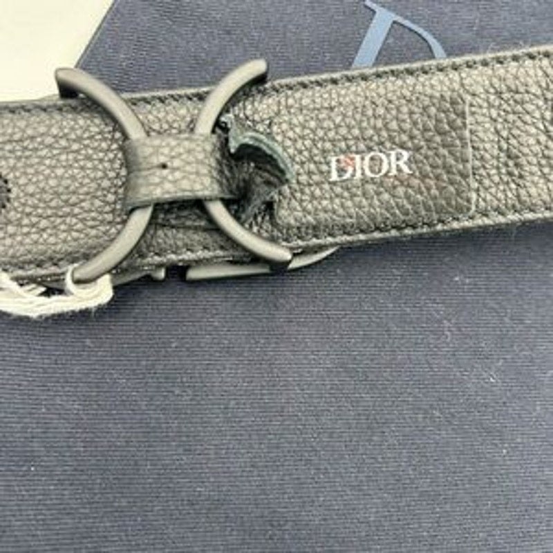 Men's Dior oblique jacquard reversible belt size 120 cm/46 inches made in Italy