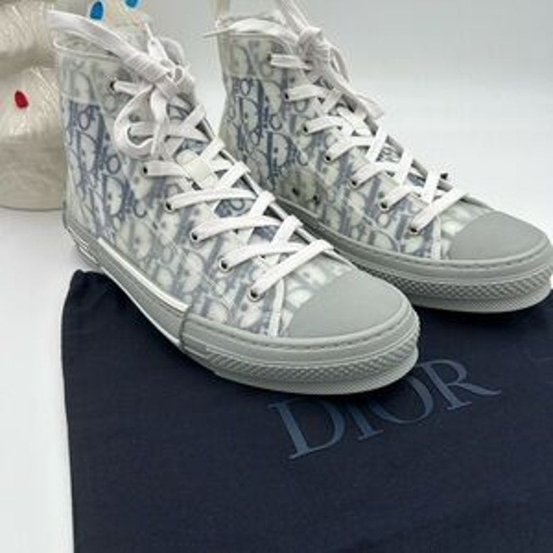 Men's Dior B 23 high top oblique sneakers size 44 made in Italy