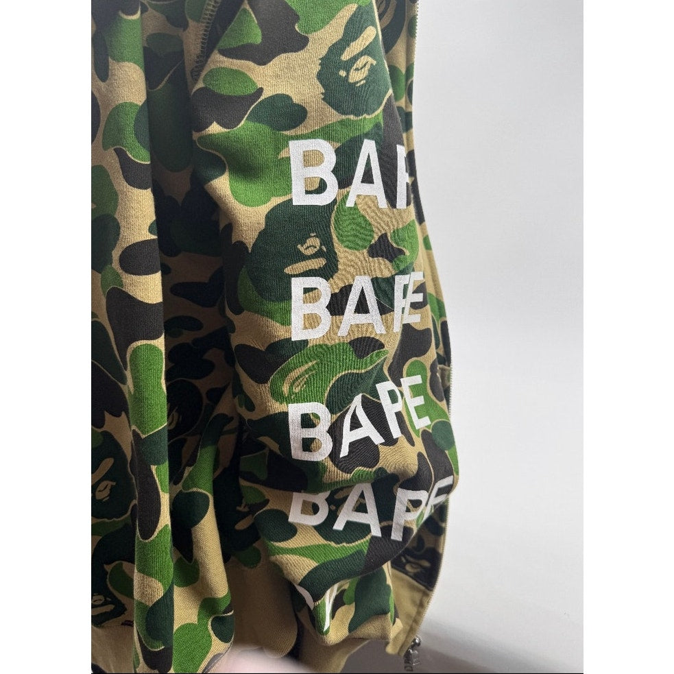 Men's A Bathing Ape BAPE 1st Camo Full Zip Hoodie Size XL