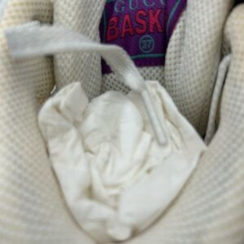 Women's Gucci interlocking G leather distressed sneakers size 37 made in Italy