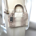 Niloticus crocodile Pelley Lusso two way bag NWT blue interior/adjustable strap